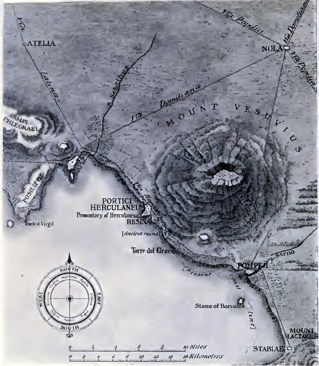 Plan Bay Of Naples 1908 Ethel Barker Buried Herculaneum Plan 1 After Mazois 